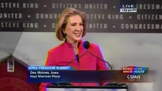 &bull; Carly Fiorina &bull; Iowa Freedom Summit &bull; 1/24/15 &bull;