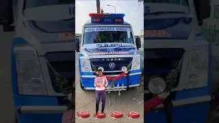 Jumping button on the school bus, ambulance, taxi & van ii vfx magic video #shortsfeed #shorts