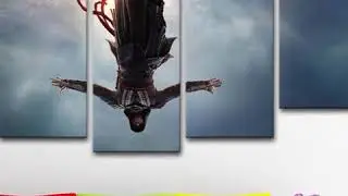 ASSASSIN'S CREED WALL ART 5 PANEL MOVIE GAME MODERN CANVAS PICTURE PRINT