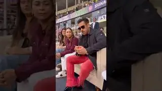 Salman Khan At Ispl Match Latest #salmankhan #beingmohitreactions #latest