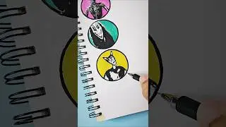 Скоростной рисунок Analog Horror BigBad Wolf 😱 #шорты #ужасы #аналоговыйхоррор #жуткий #рисунок