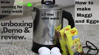 Prestige Electric kettle 1.7 litre Hindi Unboxing,Demo and review
