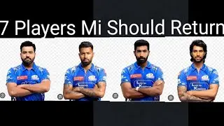 7 Players Mi will Return |Maybe Sanju Samson trade in Csk |While Jadeja trade in RR 