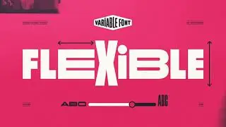 Flexible font family by Art Grootfontein