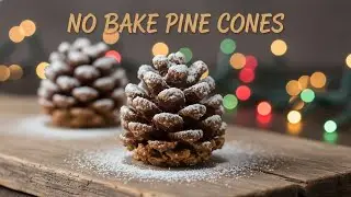 No-Bake Chocolate Pine Cone Cookies | Easy Homemade Dessert