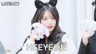 Latency 레이턴시 Heeyeon 희연 예뻤어 & Toxic Till The End 260125 Ind