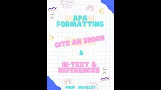 APA formatting cite Online book