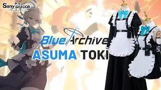 【SanyMuCos】Blue Archive Asuma Toki Maid Suit Cosplay Costume Plus Size Detail Show