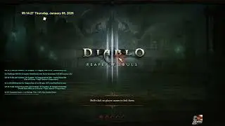 D3 08Jan2026 EU- Season 37 - 2x Nephalem Rifts, 1x A3 Bounty (Visions), then Aughilds Craft Session