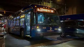 MTA Bus: KingsBridge Depot| 2021 LFS HEV On the Bx18 at E 170th street & Jerome Avenue.