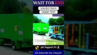 Heavy Overloaded Truck Crash Test | Truck crash | #shorts #drivingfails #crash