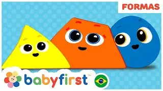 Aprenda as cores e as formas geometricas | Desenhos Educativos | BabyFirst Brasil