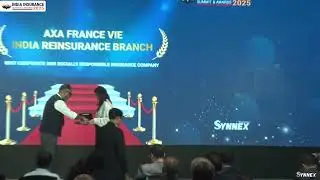 AXA France VIE India Reinsurance Branch has won the award at India Insurance Summit & Awards 2025