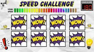 Slow to Fast Say The Word On Beat Speed Challenge | SPEED EDITION | Easy Medium Hard | Fast