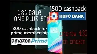 1ST SALE ONE PLUS 5T ON AMAZON  32,999 SPECIAL CASHBACK OFFER FOR HDFC HINDI TODAYS VIRAL