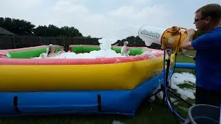 Inflatable Gaga Pit with Foam Daddy Foam Cannon