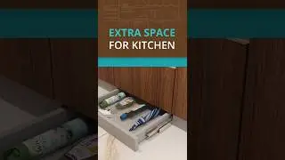 How To Optimize Dead Space In Kitchen? #kitchendesign #youtubeshorts #shorts