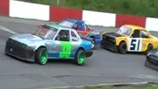 agassiz speedway june 25 2011 mini stock a heat 51 hits wall