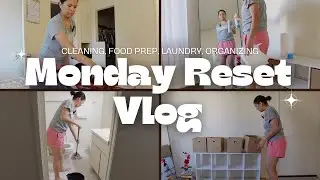 Monday Reset Vlog* Monday Motivation, food prep + getting ready to have a smooth successful week 🧹