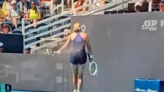 Danielle Collins bursts into tears and screams 'why is this happening to me' during match