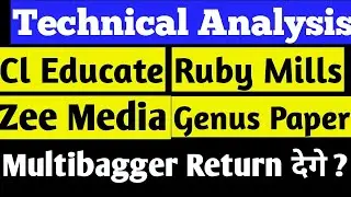 Technical Analysis ! CL Educate Share ! Ruby Mills Share ! Zee Media Share ! Genus Paper Share !