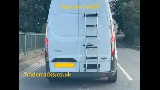 Transit Custom - Fitting a Rhino rear door roof access ladder