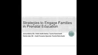 W21-E webinar Strategies to engage families in prenatal education