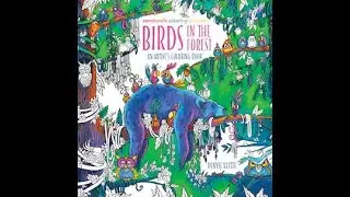 Flip Through Birds in the Forest Coloring Book