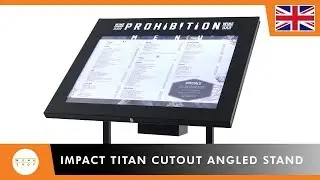 Menu Case &ndash; Impact Titan Cutout Angled Stand