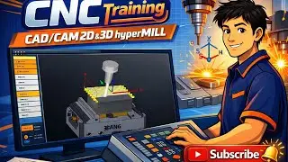 hyperMill Program TH Ep.2 Set up NCS, Stock,Model and Fixture And CAM Face Milling