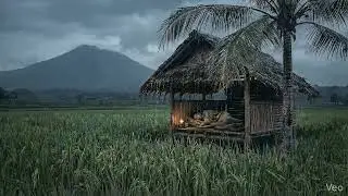 ASMR Light Rain in Rice Fields Natural Rain Sounds for Sleep & Relaxation