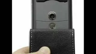 PDair Leather case for O2 XDA Orbit/ HTC P3300 Flip (Black)