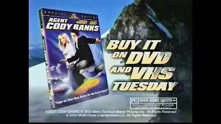 Agent Cody Banks On DVD And VHS Promo, The WB KBWB-TV 20 (Aug 01, 2003)