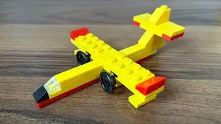 Lego canadair CL-415 Firefighting Plane Build &ndash; Very Simple!-#legotutorials #legoplane #legoairplane