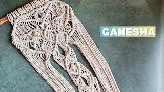 Macrame Ganesha wallhanging 🐘 || home decor#viralvideo #youtube #diy 