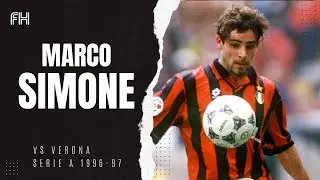 Marco Simone ● Goals ● AC Milan 4-1 Verona ● Serie A 1996-97