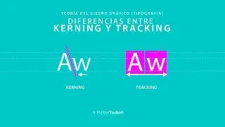 Teoría Diseño Gráfico / Diferencias entre Tracking y Kerning by @Conecta