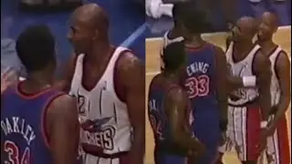 Charles Oakley tries to FIGHT Clyde Drexler (1995)