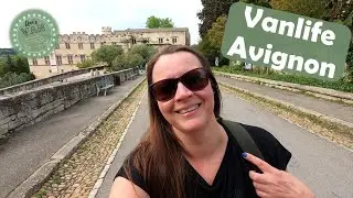 Söker skydd mot regnet i Avignon. Solovanlife i Frankrike del 9