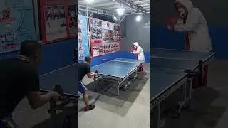 It was so easy for SANTA CLAUS to return Binjamin spin ball - Long Pips Player in action today VIRAL