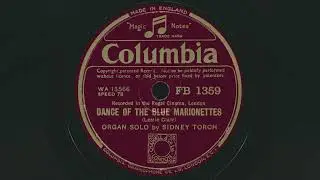 1933 SIDNEY TORCH Dance Of The Blue Marionettes ORGAN INSTRUMENTAL - 78 RPM Record