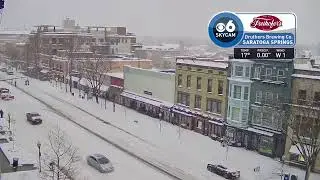 Live look at CBS6 Freihofers Skycam over Saratoga Springs