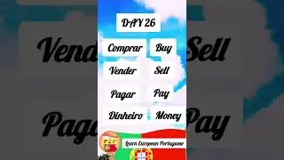 Learn European Portuguese | DAY 26 | Portuguese Vocabulary #basicwords #dailyshorts #learnportuguese