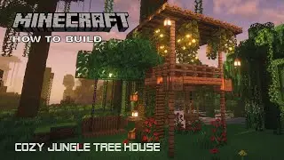 Cozy Jungle Tree House | House Tutorial - Minecraft How To Build