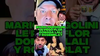 MARIO PERGOLINI LE PEG&Oacute; FLOR DOMADA LALI Y ROSEMBLAT #milei