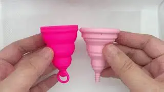 Menstrual cup squish test: Lily Cup One vs Lily Cup Compact A