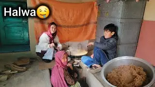 How can we cook Halwa? From 0 up to 100, step by step/Rural life in Afghanistan