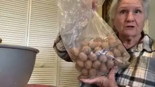 CHAT WITH GRANNY, CRACKING WALNUTS, ZUCCHINI BREAD # CRACKING WALNUTS # GRANNY CHAT