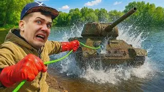 ¡Encontraron un TANQUE MILITAR HUNDIDO Durante la Pesca con Imán!