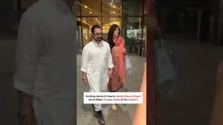 🤩Aamir Khan ✈️ Gauri&mdash;#CoupleGoals spotted jet-setting in style at the #airport today!#viralvideo #yt
